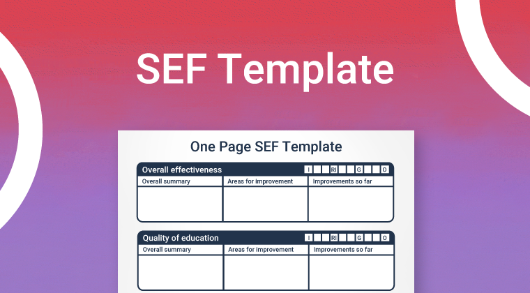 Sef Template From The Satchel Resource Centre